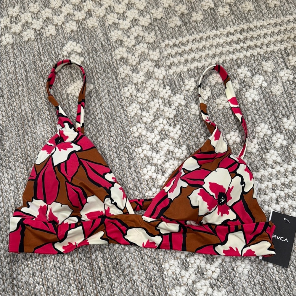 RVCA Floral Bikini Top